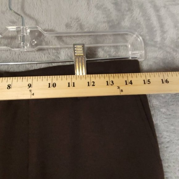 Vince Womens Pants Dress Career Brown S Mid Rise Flat Front Wool Blend Small New - Picture 3 of 11